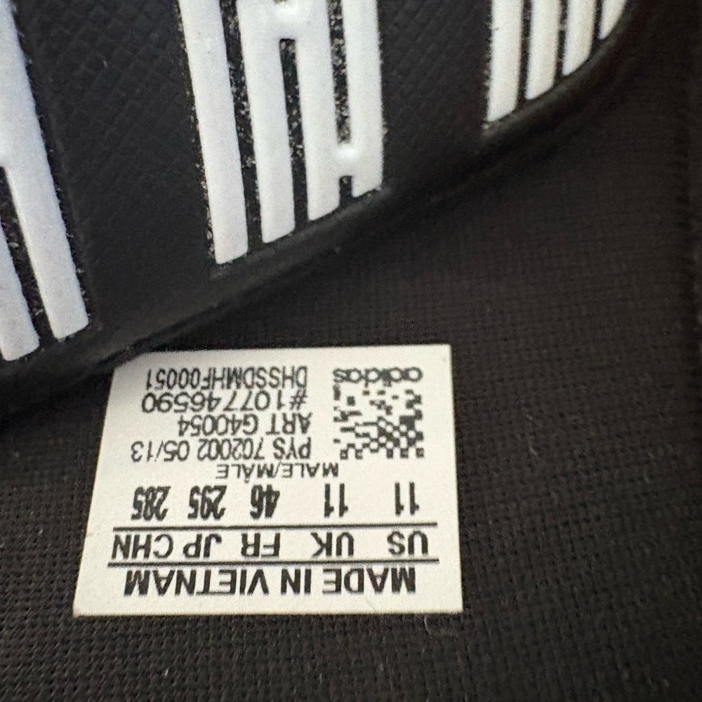 Adidas Black and White Supercloud Sandals - Picture 3 of 3